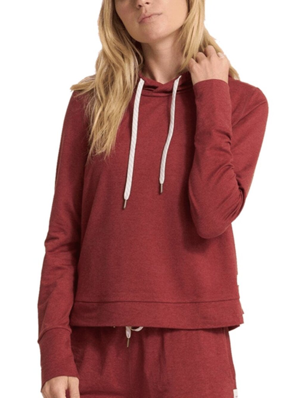 Vuori Women's Halo Essential Hoodie - Dark Orange